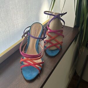 Schultz, Stilettos, Ankle Straps.